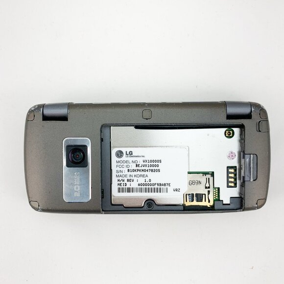 LG Voyager VX10000S Verizon Silver/Gray Dual Screen Flip Keyboard Phone - Picture 6 of 7